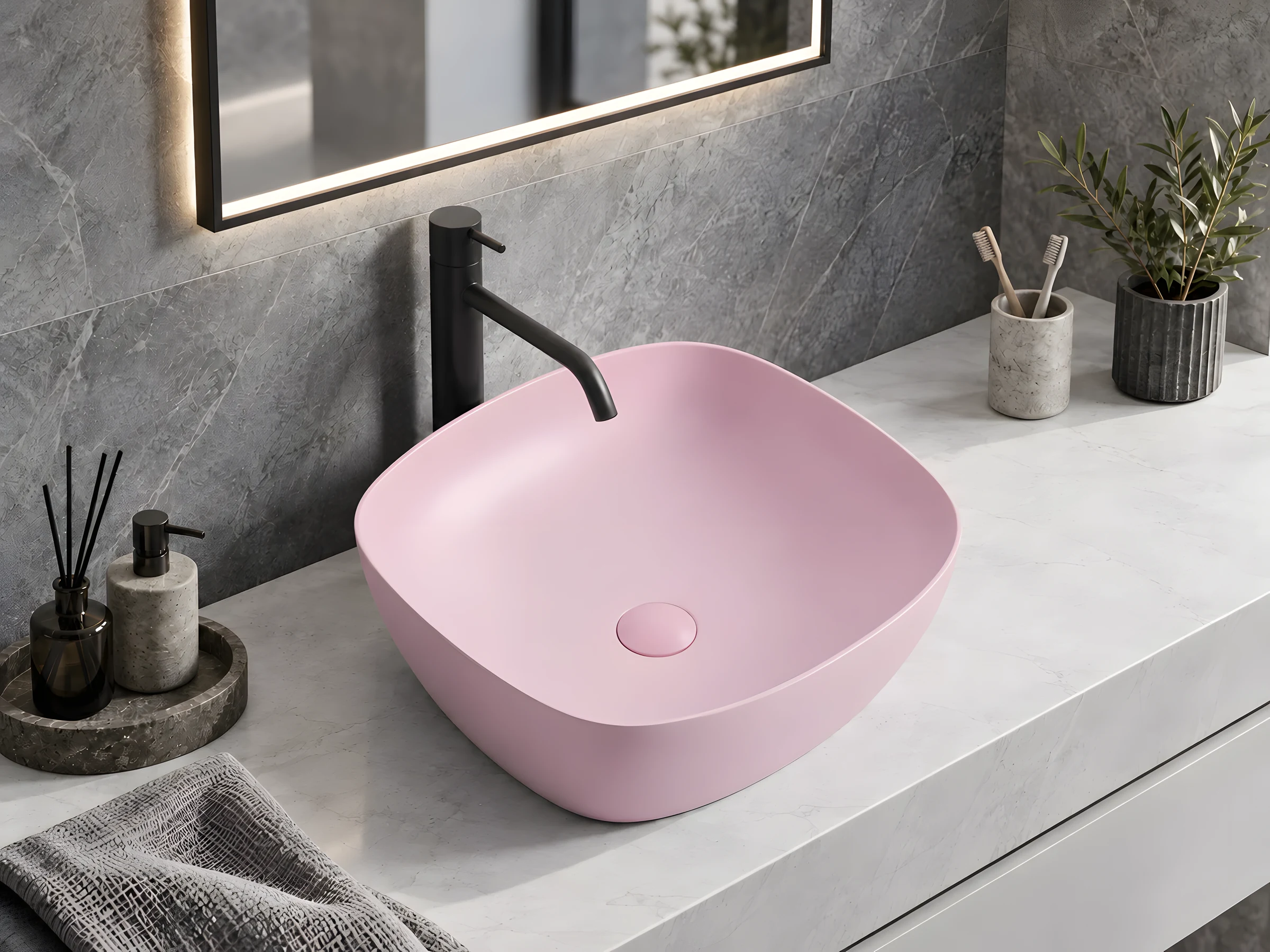 Lavoar DALET Bloom roz, design Karim Rashid
