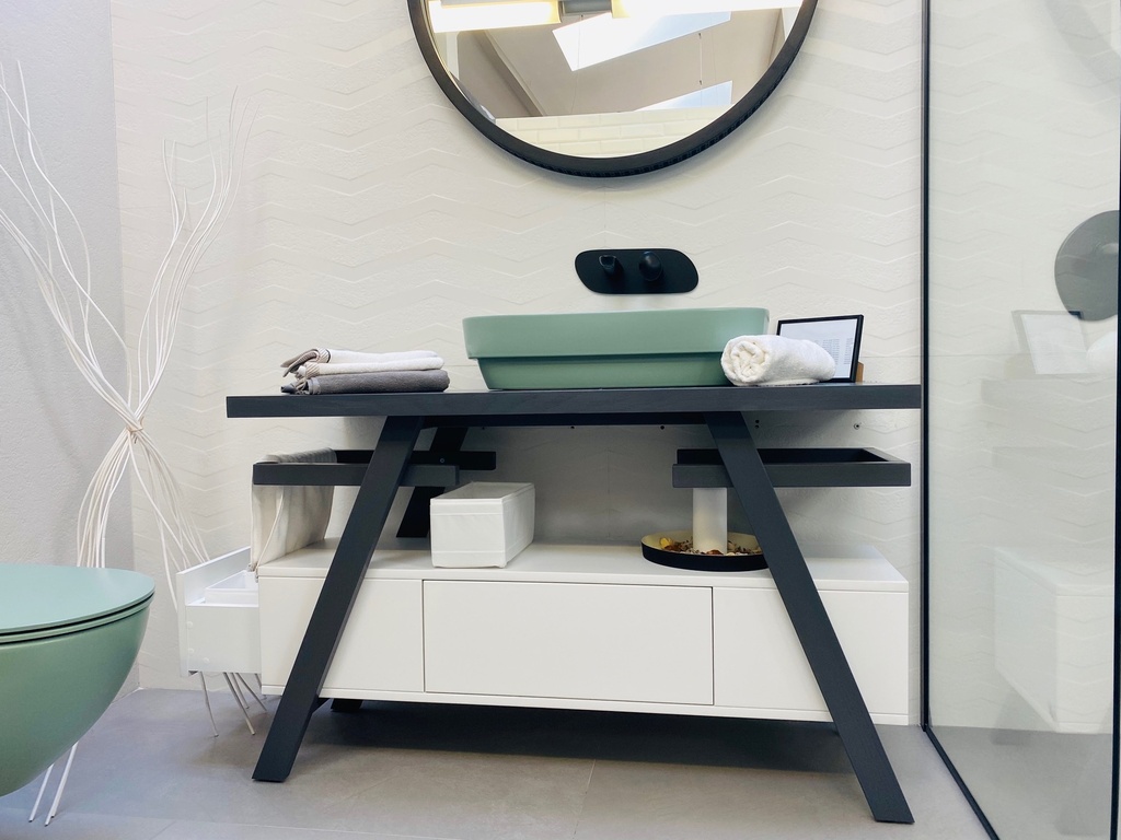 Bază mobilier baie stativă DALET Stay, 3 sertare, 120 cm