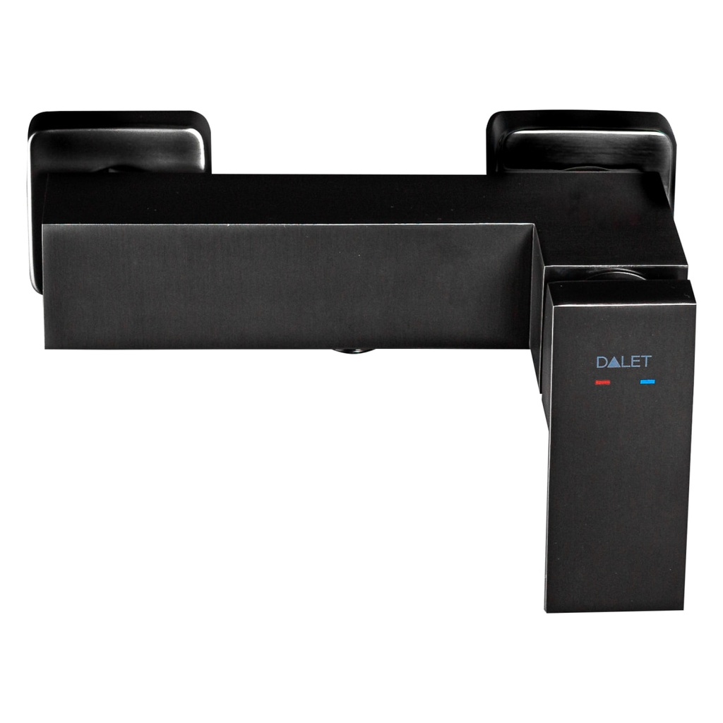 Baterie duș DALET Square, monocomandă, negru periat, cod BD331, robinet baie