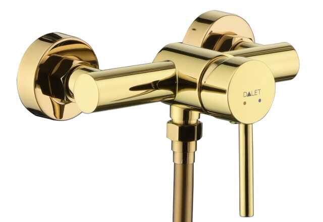 Baterie duș DALET Rondo, monocomandă, montaj aplicat pe perete, robinet baie