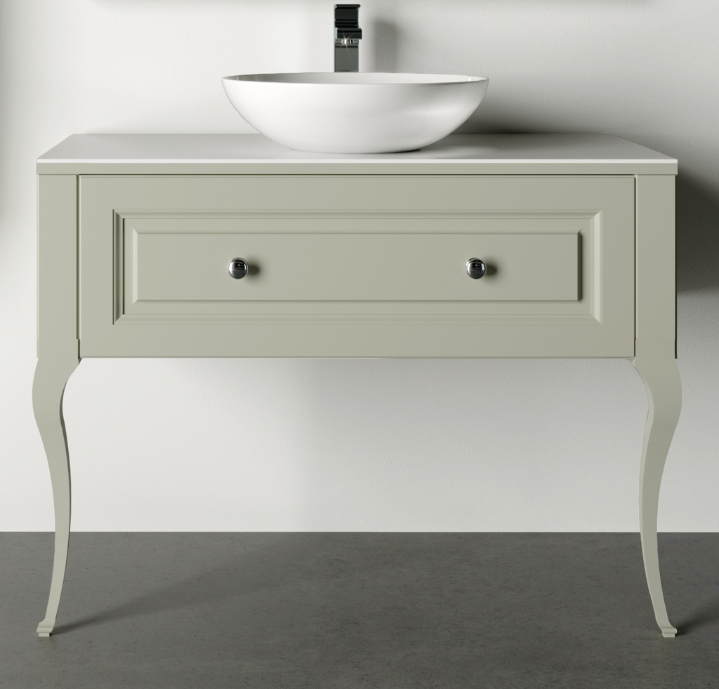 Bază mobilier baie stativă DALET Silver, tei masiv, sabbia