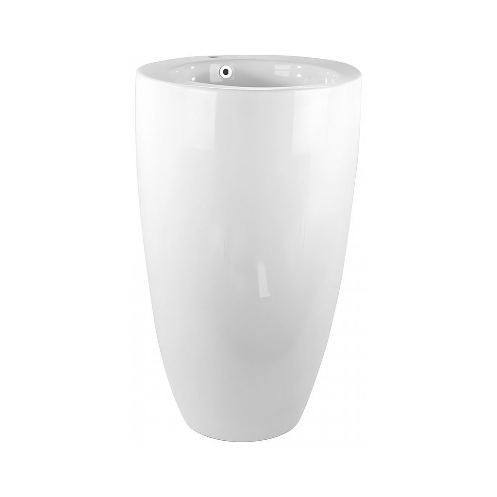 [OS35188] Lavoar freestanding DALET Rondo, ceramică, alb lucios, 50 x 50 cm