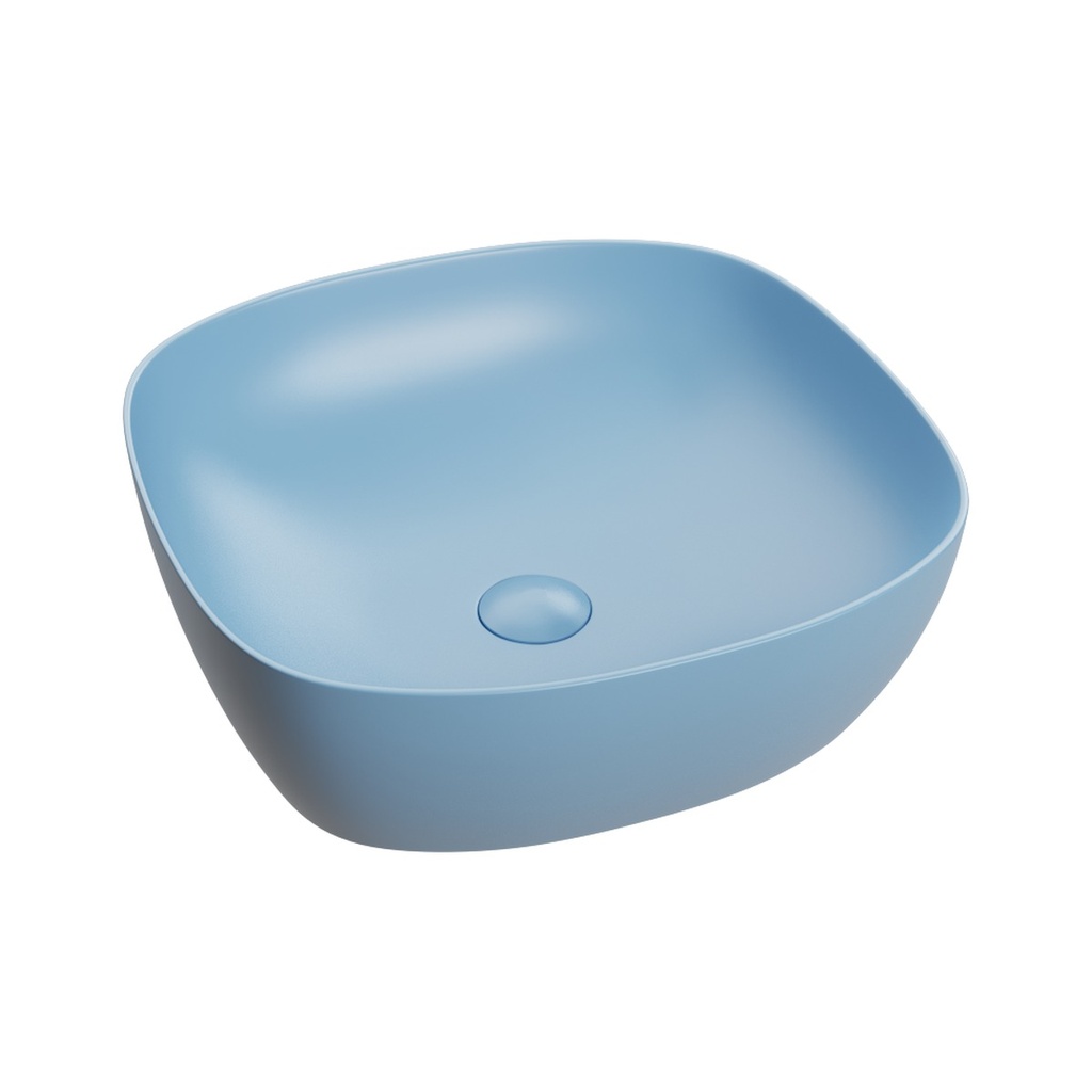 Lavoar pe blat DALET Bloom, ceramică, 41,5 x 41,5 cm, design Karim Rashid, chiuvetă baie