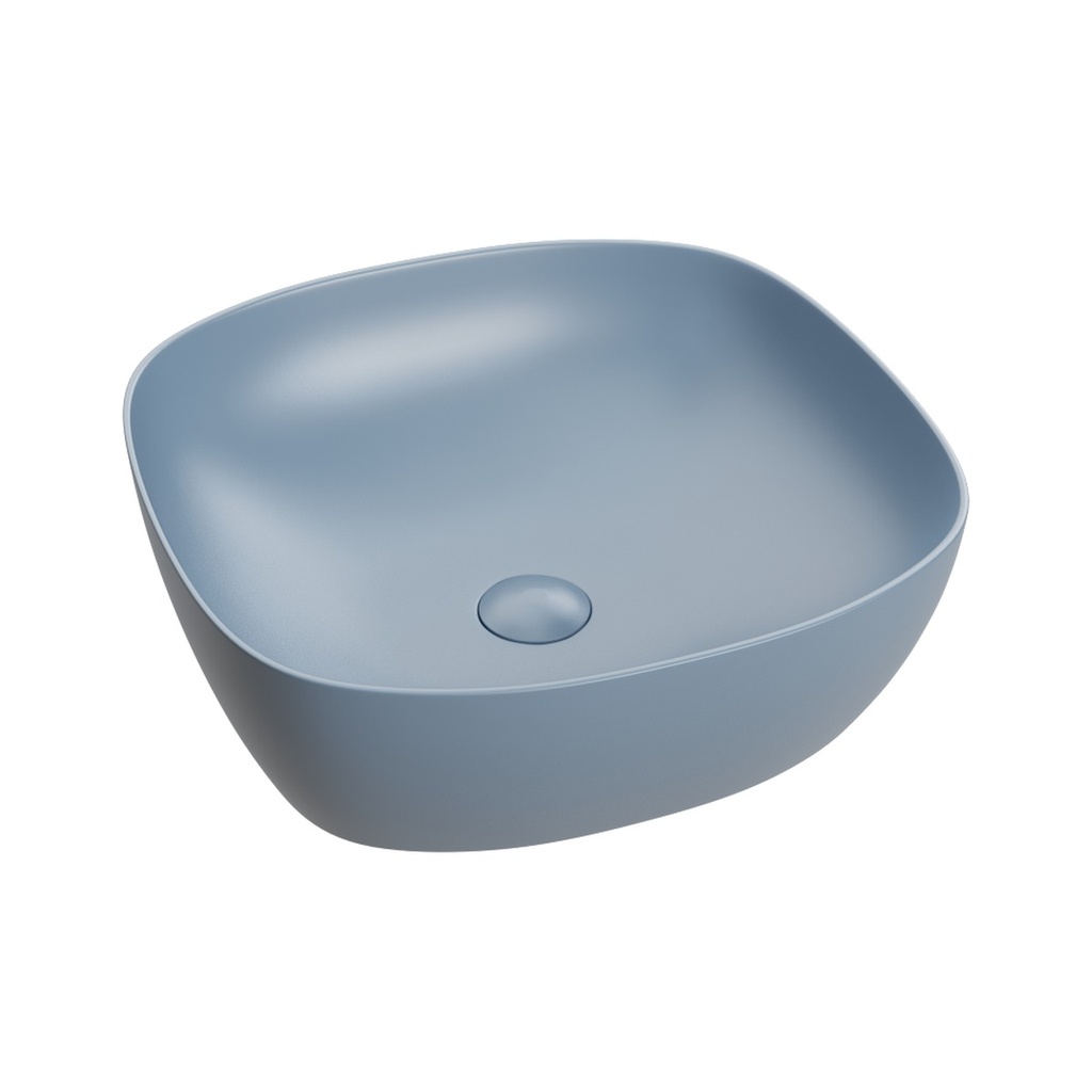 Lavoar pe blat DALET Bloom, ceramică, 41,5 x 41,5 cm, design Karim Rashid, chiuvetă baie