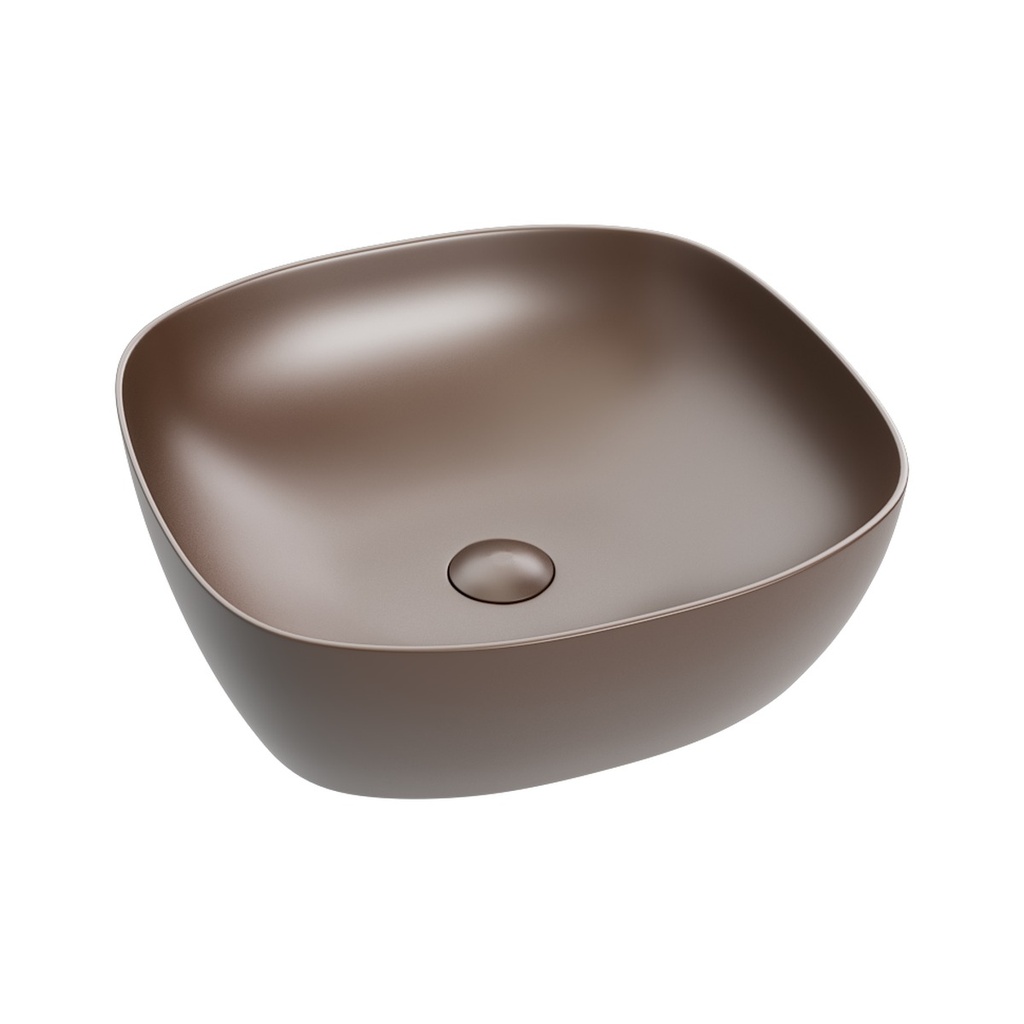 Lavoar pe blat DALET Bloom, ceramică, 41,5 x 41,5 cm, design Karim Rashid, chiuvetă baie