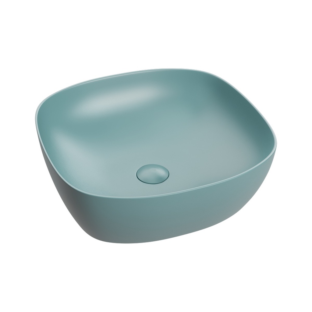 Lavoar pe blat DALET Bloom, ceramică, 41,5 x 41,5 cm, design Karim Rashid, chiuvetă baie