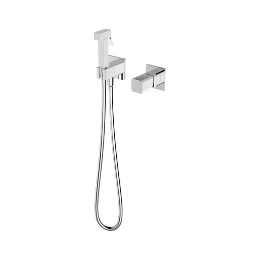 Set duș igienic DALET Cuadra, încastrat, cu baterie monocomandă