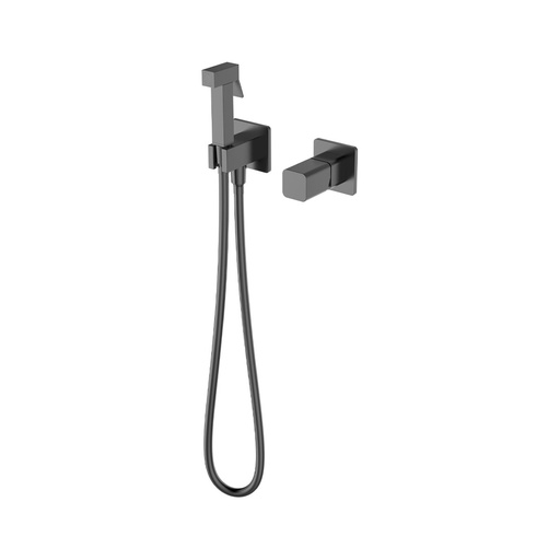 Set duș igienic DALET Cuadra, încastrat, cu baterie monocomandă