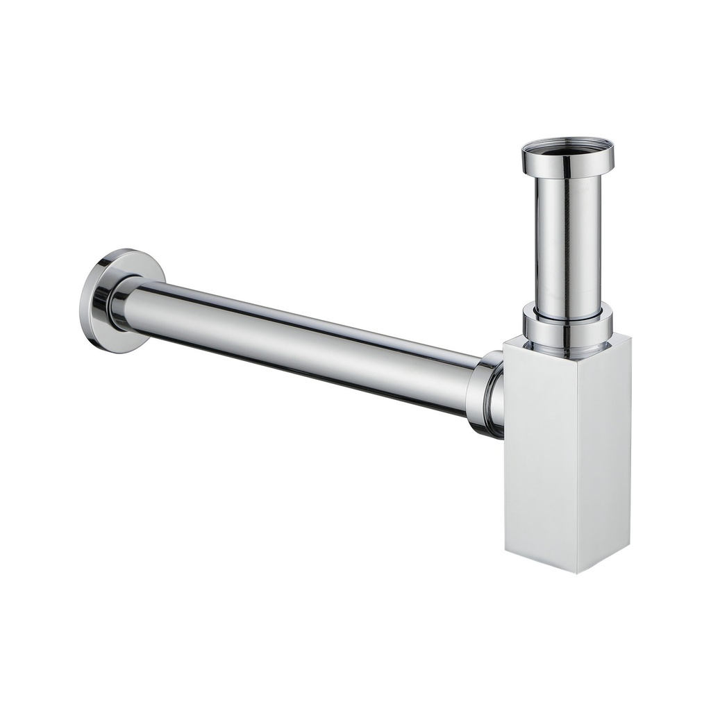 [BS41234] Sifon decorativ lavoar DALET Square, design rectangular (crom)