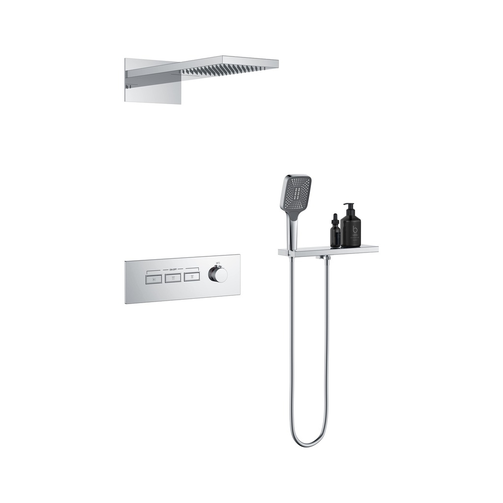 Sistem duș încastrat termostatat DALET Cubik