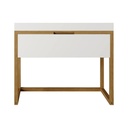Bază mobilier baie stativă DALET Frame, stejar masiv și alb mat, 60 sau 100 cm