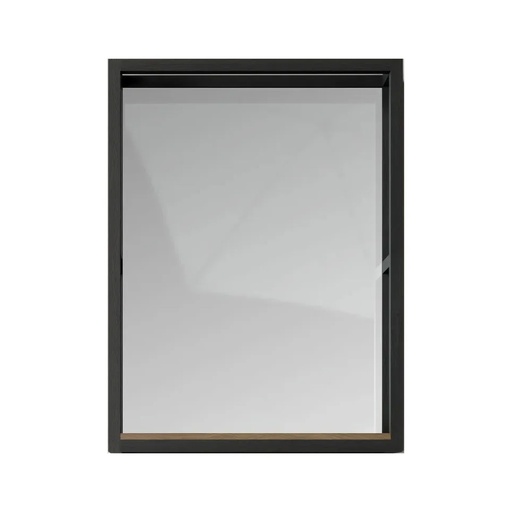 Oglindă baie DALET Frame, stejar masiv gri, 60 x 80 sau 80 x 80 cm