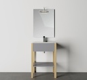 Bază mobilier baie stativă DALET Green 2, gri arctic, lemn de brad
