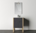 Bază mobilier baie stativă DALET Green 3, gri diamant, lemn de brad