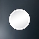 Oglindă baie cu LED DALET Rondo, rotundă, ramă neagră, Ø 60 sau 80 cm