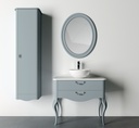 Bază mobilier baie stativă DALET Gala 85, cu blat Solid Surface, gri mat