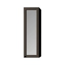 Dulap baie suspendat DALET Silver, cu oglindă, stejar masiv, înălțime 130 cm