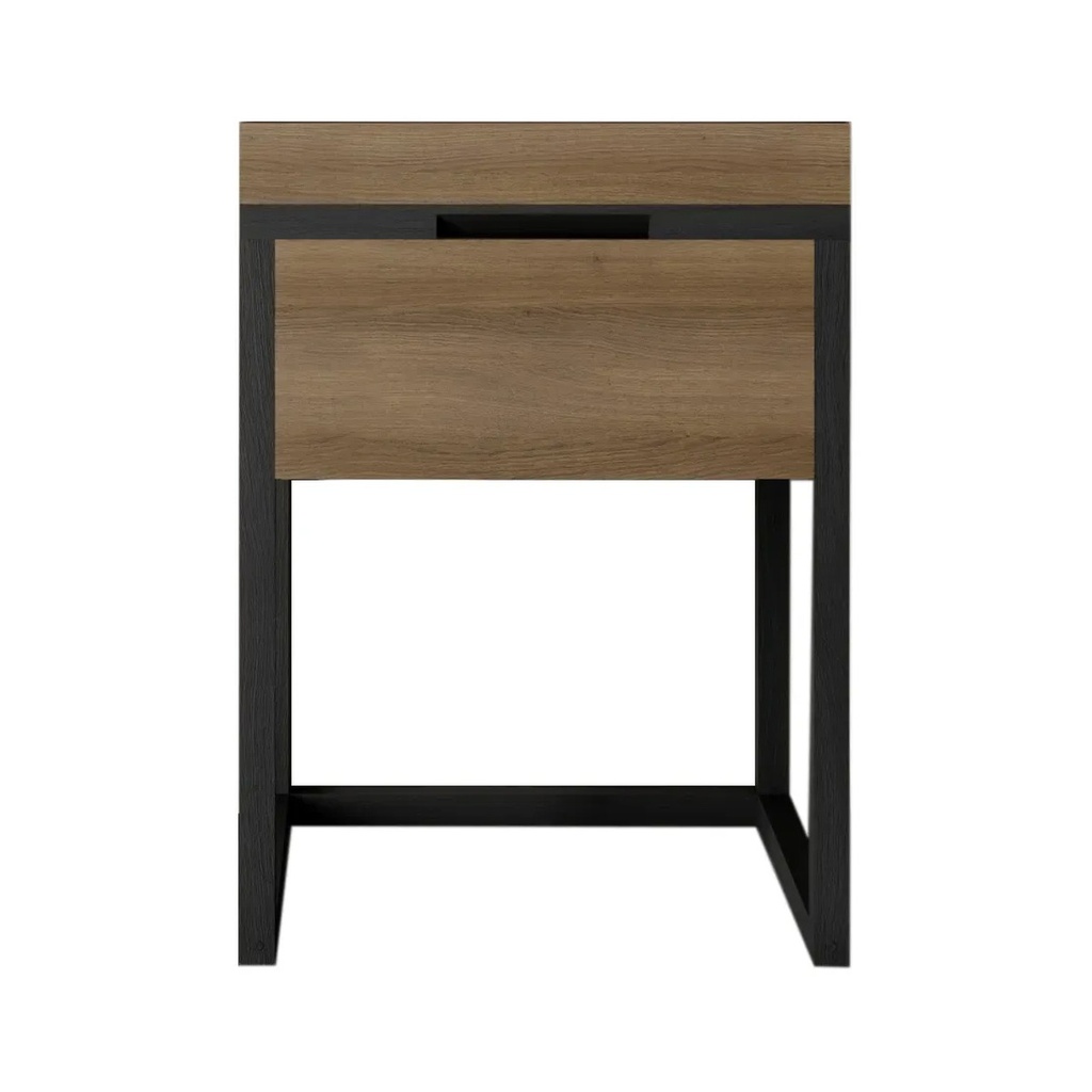 Bază mobilier baie stativă DALET Frame, stejar masiv gri, 60 cm
