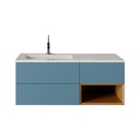 Bază mobilier baie suspendată DALET Archie, deschidere push, gri mat ICA 0246