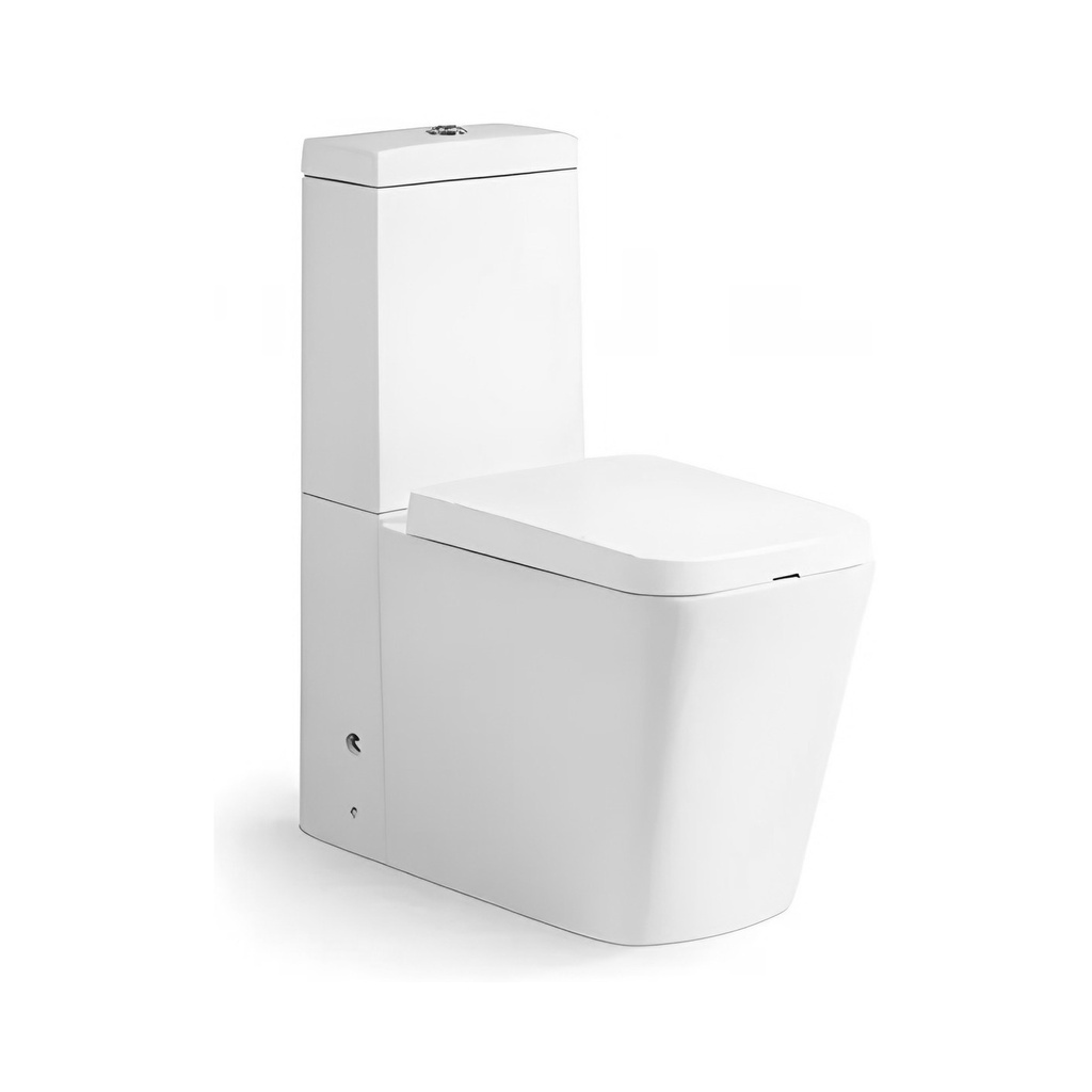 [WC44] Vas WC duobloc DALET Square, cu rezervor și capac, 67 x 35,5 cm