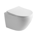 Vas WC suspendat DALET Rondo, rimless, cu capac soft close