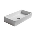Lavoar pe blat DALET Leg, compozit, alb mat, 70 x 33 cm