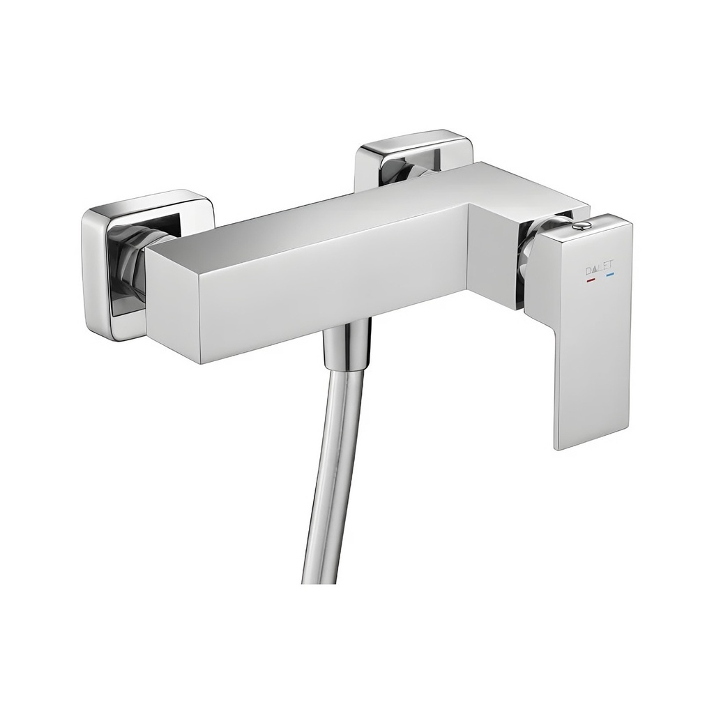 [BD158] Baterie duș DALET Square, monocomandă, crom lucios, cod BD158