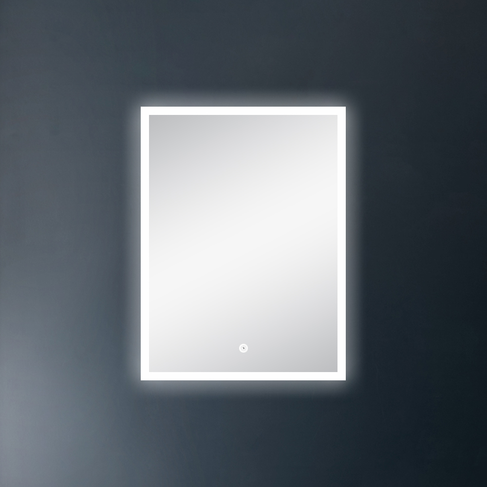 Oglindă baie cu LED DALET Square V, dreptunghiulară, 60 x 80 cm, cu dezaburire