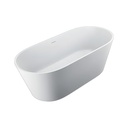 Cadă freestanding DALET Dione, compozit, albă, 160 x 75 cm