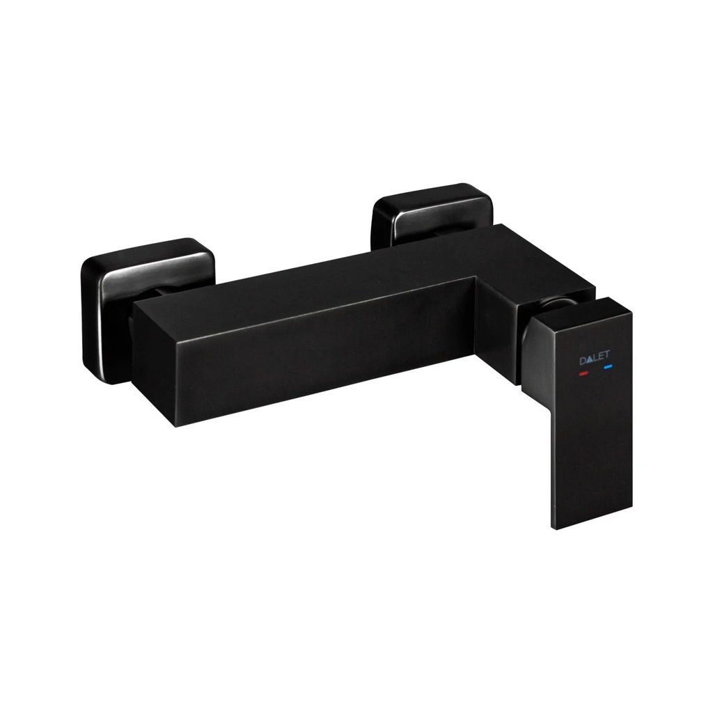 Baterie duș DALET Square, monocomandă, negru periat, cod BD331, robinet baie