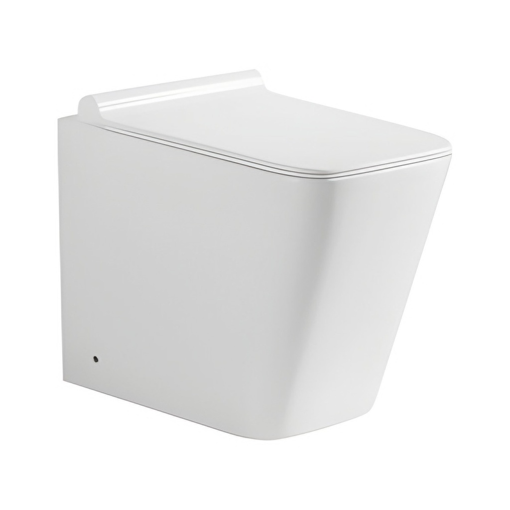 [WC272] Vas WC back to wall DALET Square, alb mat, cu capac soft close