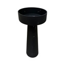 Lavoar freestanding DALET Galatea, compozit, negru, Ø 45 cm