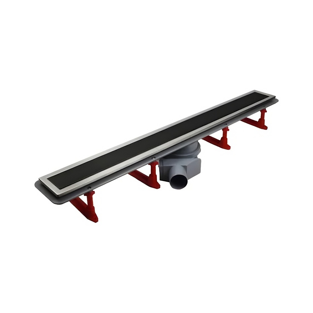 Rigolă duș DALET Confluo Premium, sticlă neagră, 75 cm