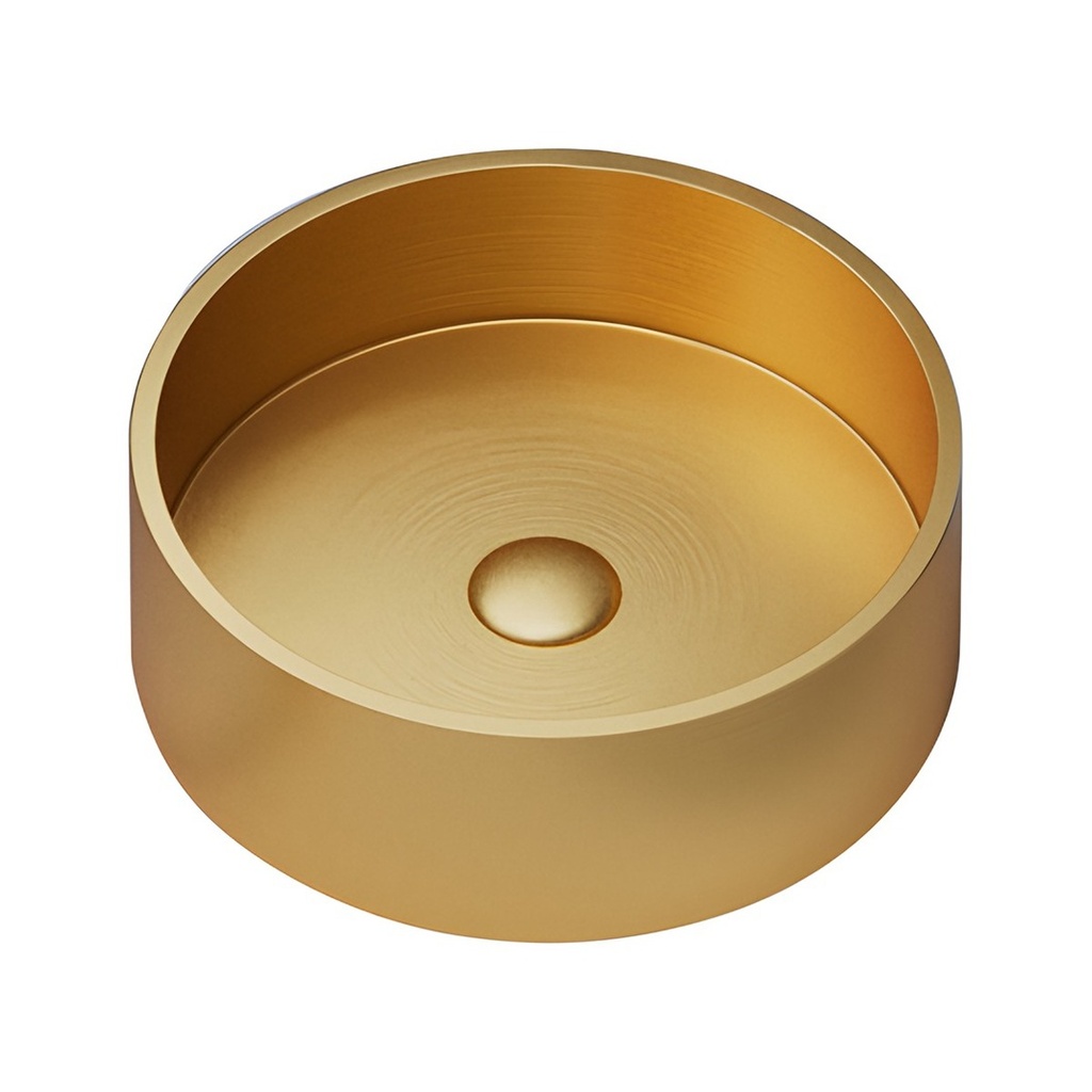 [LV1444] Lavoar pe blat DALET Rondo, metal, auriu periat, 40 x 40 cm