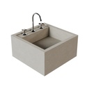 Lavoar suspendat DALET Artevista, travertin, 45 x 45 cm