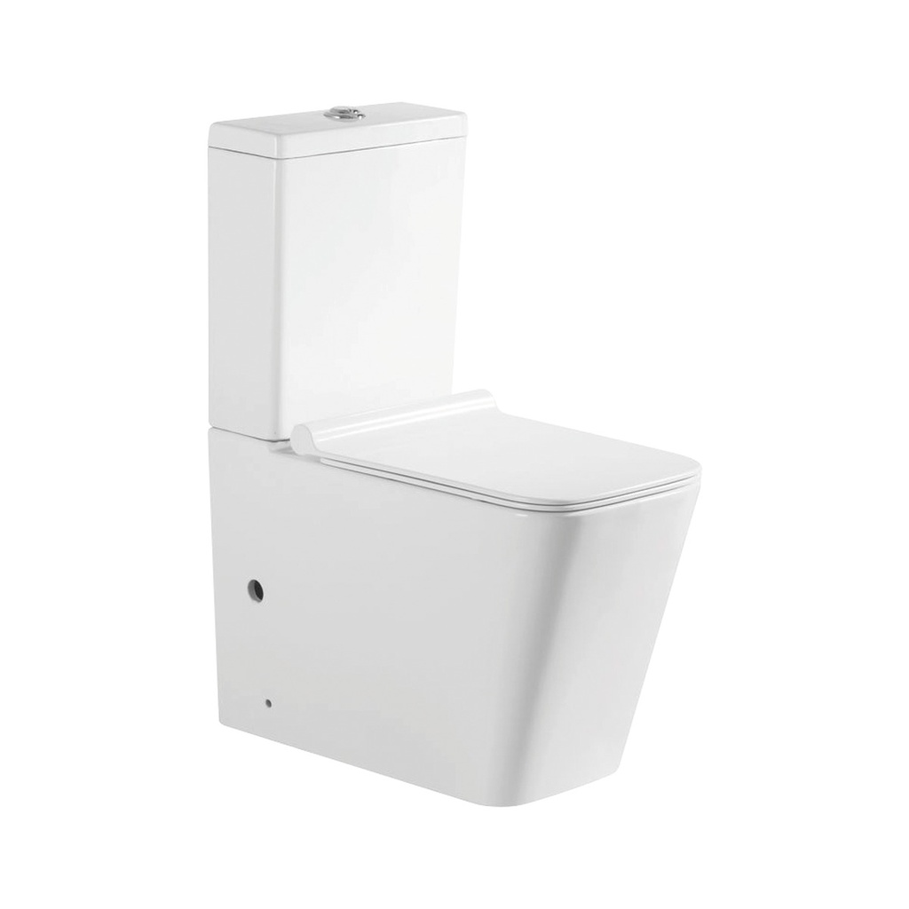 [WC405] Vas WC duobloc DALET Square, cu rezervor și capac, 63 x 36 cm