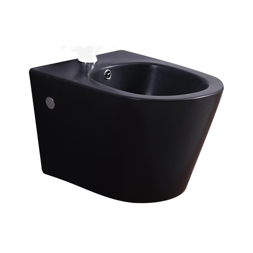 Bideu suspendat DALET Novela BM, ceramică, negru mat