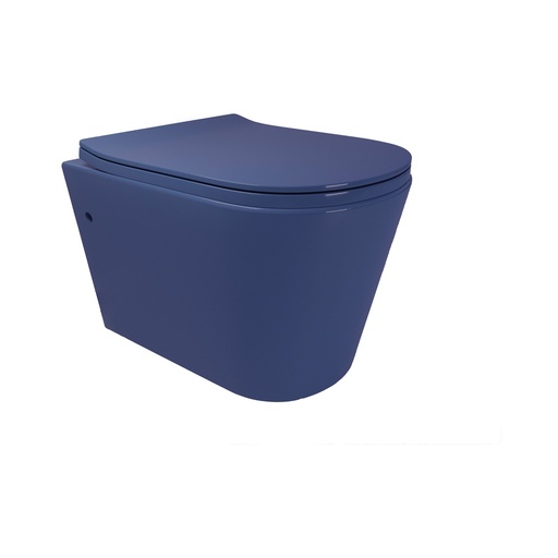Vas WC suspendat DALET Novela, albastru, cu capac soft close