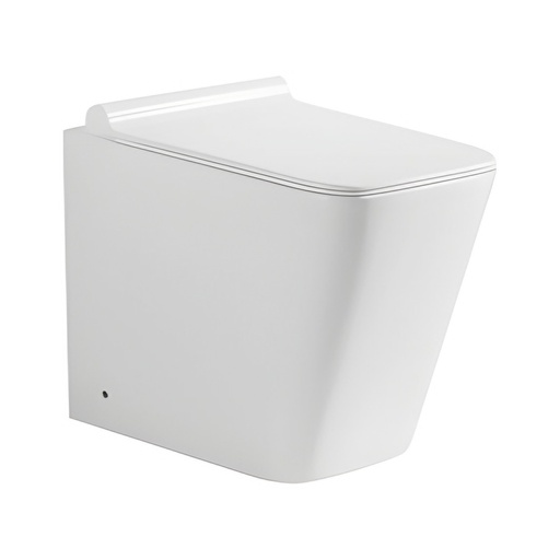 Vas WC back to wall DALET Square, alb mat, cu capac soft close