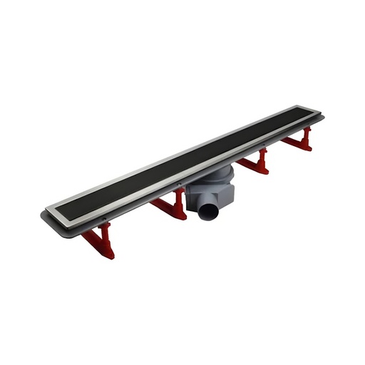 Rigolă duș DALET Confluo Premium, sticlă neagră, 75 cm