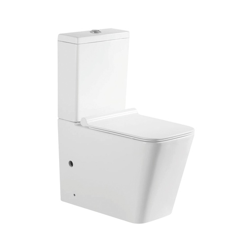 Vas WC duobloc DALET Square, cu rezervor și capac, 63 x 36 cm